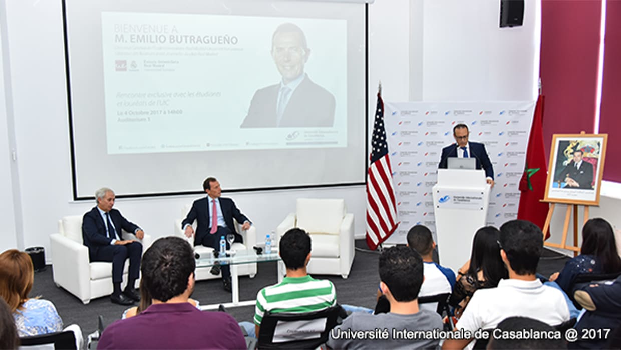 L’UNIVERSITÉ INTERNATIONALE DE CASABLANCA ACCUEILLE EMILIO BUTRAGUEÑO 3